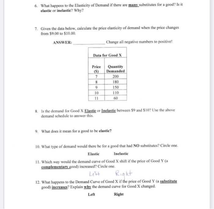 Chapter 4 demand and elasticity worksheet