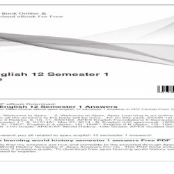 Apex english 9 semester 1 answer key