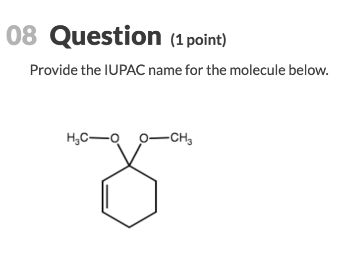 Provide the iupac name for the molecule below.