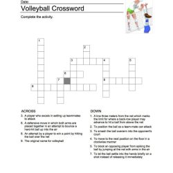 Physical education 1 crossword volleyball answer key